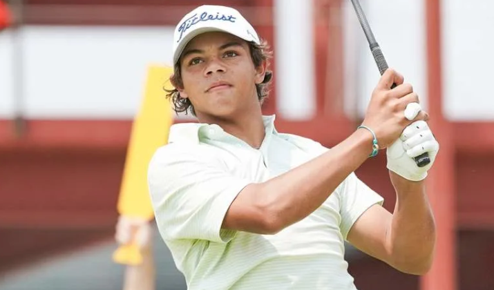 U.S. Open Qualifier: Charlie Woods Takes Up Caddie Duty for Charlie Woods